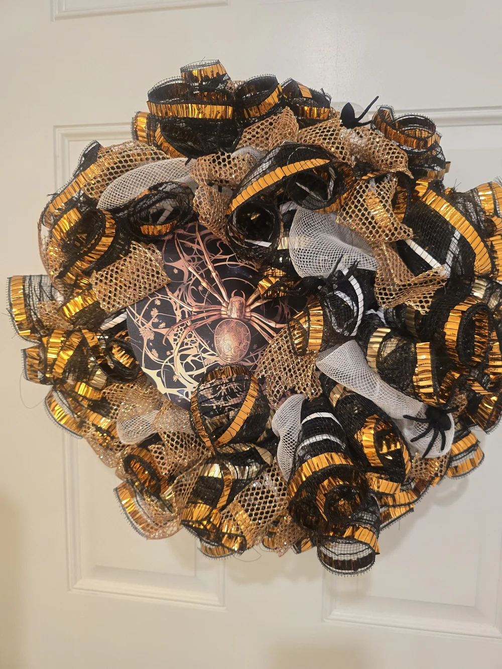 Small Spider Halloween Wreath Handnade